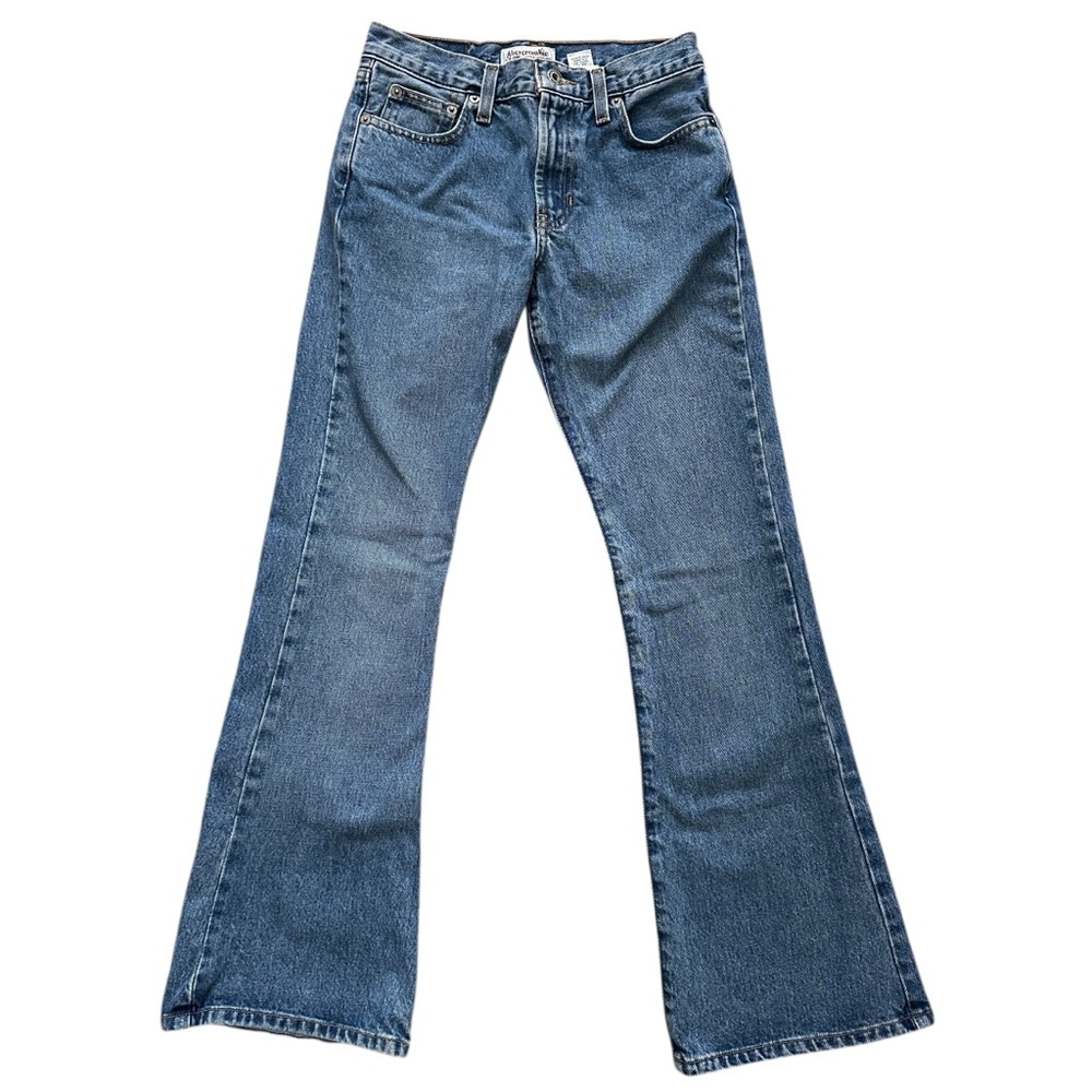 Vintage Y2K Abercrombie & Fitch Jeans Flare‎ 100% Cotton Size 12 (Small)